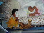 thats my friend am holding onto..