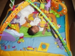 Busy in my 'baby gym'..tough workout!