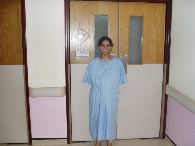 Outside the ward